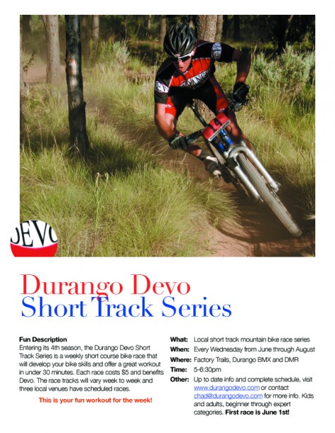 First race of the series is this wednesday at the Fort Lewis College Factory Trails. 