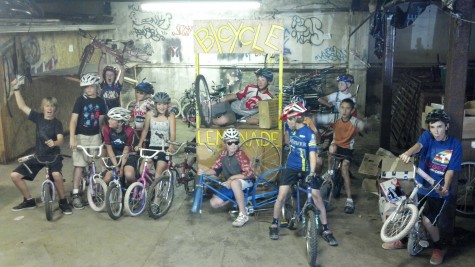 Last day of the season for the Devo Explorers Club at some of the last weeks of the donated space for the Bicycle Lemonade Project.