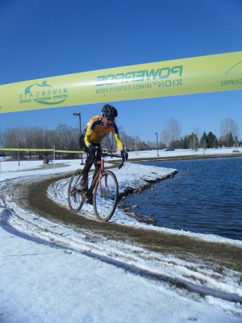 FLC coach and race organizer, Dave Hagen around the hazard