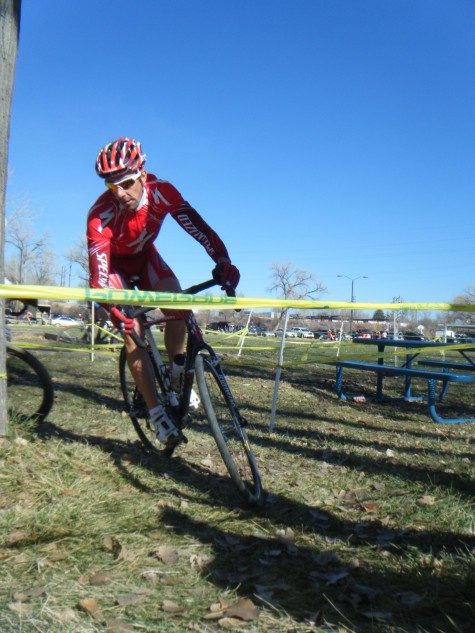 Todd Wells takes a corner in Aztec last year