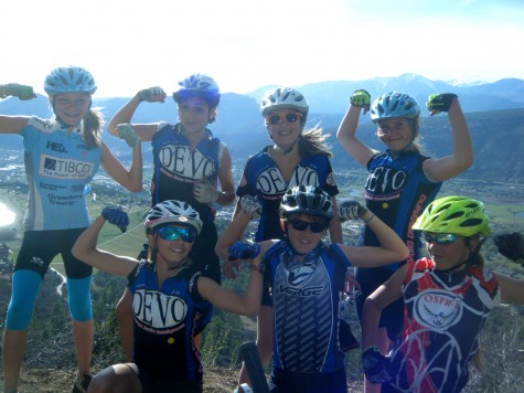 The U14 Girls on the Glory Corner during wednesday's practice.