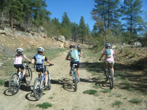 Riding up the Dalla Park climb.