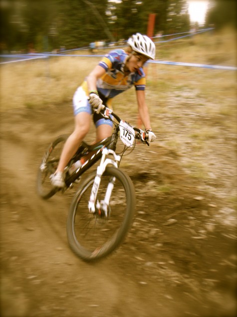 Sage on her way to the 2010 Collegiate STXC National Championship Victory