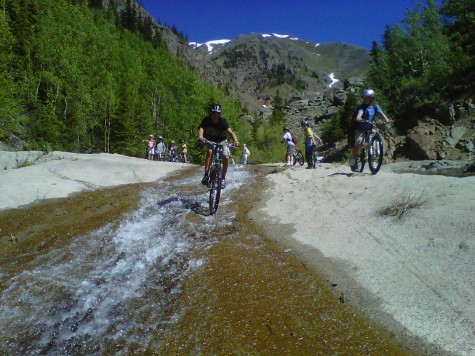 Dylan takes on the waterfall