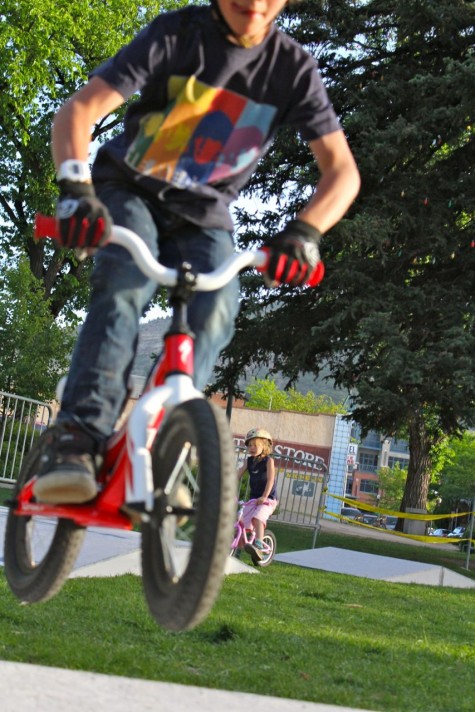 Jack catching serious push bike air!