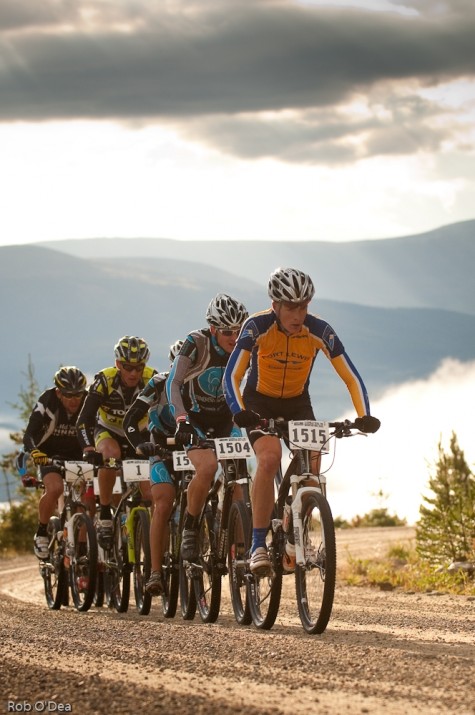 Matt leading out in Leadville