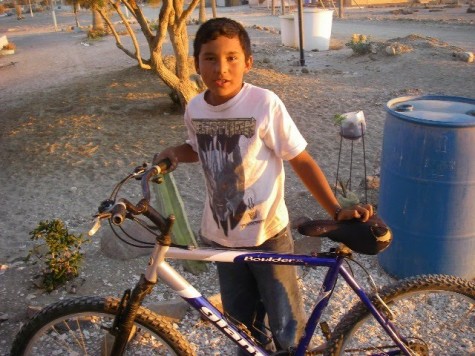 Rodolfo with his Bicycle Lemonade Bike