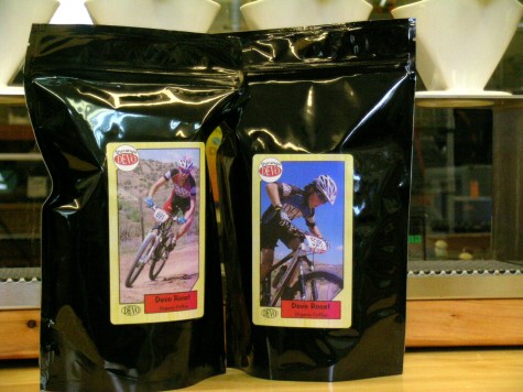 Super top secret spy photo. Devo Coffee from Desert Sun Coffee Roasting seems to be back for the 2010 season. Rumor has it is on sale during the Bike Swap.