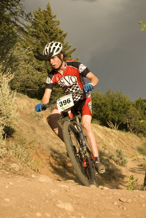 Evan Elliott on the FLC Rim Trail in 2006. photo by Kennen Harvey