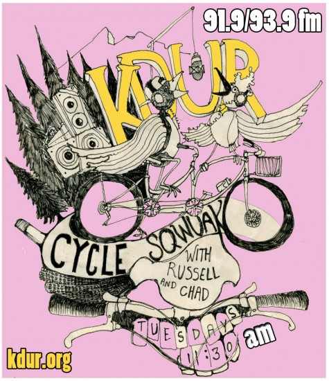 Check out KDUR's Cycle Squawk every tuesday from 1130-12 online at KDUR.org and on the fm dial 91.9, 93.9.